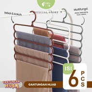 GANTUNGAN (6Pcs) 5 IN HIJAB HANGER HIJAB HANGER/ 5 IN 1 HIJAB HANGER 5 IN 1 HIJAB HANGER/ PANTS HANG