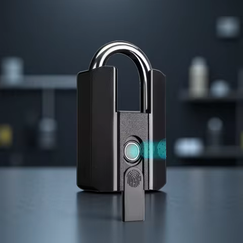 Fingerprint Lock with Key Backup USB Rechargeable Key BT TTLock APP Fingerprint Unlock Keyless Water