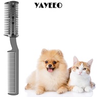 YAYEEO Pet Razor Comb, Durable Cleaning Brush Dogs Razor Comb, Replacement Safe Universal Dog Groomi