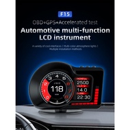 F15 OBD Gauge Meter OBD2 Meter Digital Scanner Alarm Speed Gauge display Car OBD F15 Head Up Display