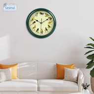[szsirui] Singing Bird Wall Clock Wall Art Clock Decorative Clock Round Wall Clock for