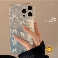 White Bow Glitter Phone Case For Realme 12 11 Pro Plus 12X 10 4G 9i 8 7 6 5 2 Pro 8i 7i 6s 6i 5s 5i 