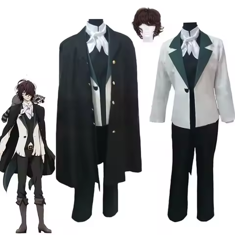 Bungo Stray Dogs Edgar Allan Poe Cosplay Costume Unisex Uniform Suits Halloween Anime Exhibition Per
