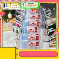 MINH PHUONG aluminum pot with lid used to cook food and soup, convenient in many sizes 16cm~32cm