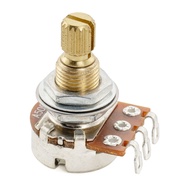 Musiclily Pro A500K Mini Pot Brass Metric Split Standard Shaft 9.5mm Audio Taper Potentiometer for E