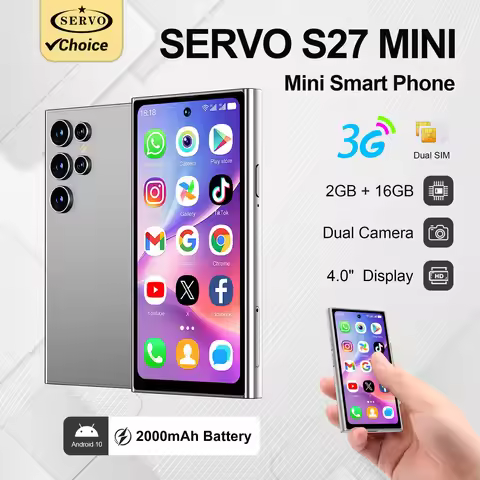 SERVO S27 Mini Cute Pocket 3G Android Smartphone 4.0" 2GB+16GB Dual SIM Face Unlock WiFi Hotspot Pla