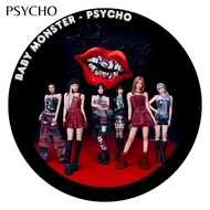GANTUNGAN BABYMONSTER PIN PSYCHO 58 MM KEYCHAIN KPOP KEYCHAIN UNOFFICIAL BABY MONSTER AHOEON ASA