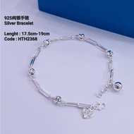 [ READY STOCK ] （ H2368 ) 925 Silver Bracelet 925 纯银简约手链
