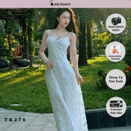 TK276 Women's 2-piece long lace lady's dress