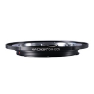 K&F Concept® OM-EOS Lens Adapter, Lens Adapter Canon, Lens Adapter Ring for Olympus OM Lenses to Can