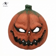 [Fenteer] Scary Pumpkin Face Covering Creepy Full-Coverage Pumpkin Face Covering Textured for Costum