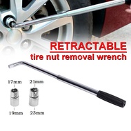 3PCS/Set Tyre Wrench Car Telescoping Lug Wrench Tyre Opener Heavy Duty L-Type Repair Tools Kit Removal Spanner 17/19 and 21/23mm
