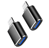 Lightning Male to USB3.0 Female Adapter OTG Cable2 Pack Portable USB Camera Adapter OTG Data Sync Ca