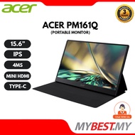 ACER PM161Q / PM161QT B 15.6" IPS FHD TYPE-C PORTABLE MONITOR - (4MS / 60HZ / AMD FREESYNC / TYPE-C 