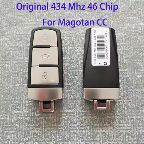 Original genuine Smart key 3 Buttons 434MHZ Remote Control key Keyless go Car Key For VW Passat B6 3