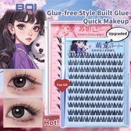 [Free Tweezer] BQI Eyelashes Super Sticky False Eyelashes Glue-free False Eyelashes Trilogy