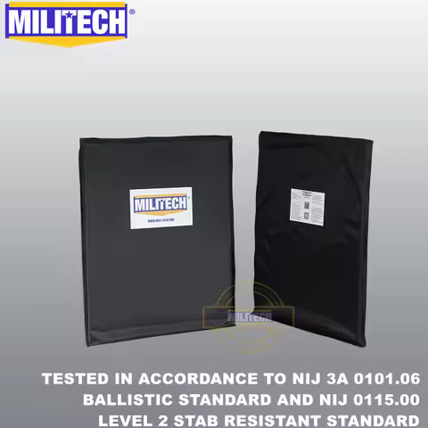 MILITECH 11" x 14" NIJ IIIA 0101.06 Ballistic & NIJ 0115.00 Level 2 Stab Resistant Armaid Bulletproo