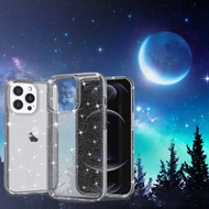 iPhone 13 & 13 Pro 閃耀星空輕薄軍規防摔手機殼-透黑