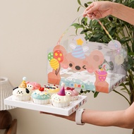 [Birthday CUPCAKE MICA BOX] Transparent Birthday Mica Box, Birthday Cupcake Mica Box, Transparent Bi