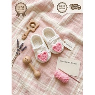 Baby Crochet Shoes (Heart) (10 cm)