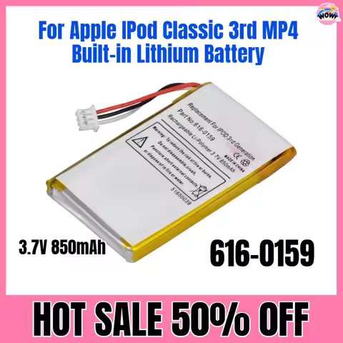 3.7V 850mAh for Apple IPod Classic 3rd MP4 Built-in Lithium Battery 6160159