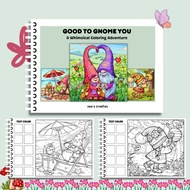 Good to Gnome You Vol.2 Coloring Book | 20 Pages | A4 Premium Paper 135gsm | Size 297mm x 210mm