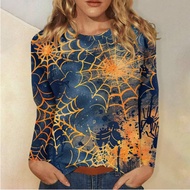 Ladies Long-Sleeved T-Shirt 3D Printed Landscape Head Support Drawing Making Stable HF11.26 HF12.4