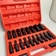 MATA Eye Socket Extension Impact Socket 20pcs 1/2 Inch Eye Socket Length 8mm - 32mm Chrome Vanadium