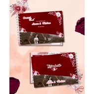 / Wedding Guest Book Custom Wedding Guest Book DESIGNbebas