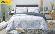 Satin Plus ชุดผ้าปู+ผ้านวม (ขนาด3.5/ 5/6ฟุต) ลายสก๊อต ตาราง ลายเส้น Plaid PP003 PP005 PP009 PP011 PP
