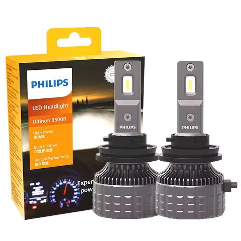 Philips H4 H7 LED Ultinon 3500R Car Head Lamp H11 HB3 HB4 HIR2 6500K Bright White 9005 9006 9012 30W