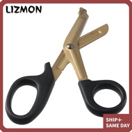 LIZMON Trauma Shears, Stainless Steel 18cm Nurse Scissors, Stainless Safety Titanium plating Bandage
