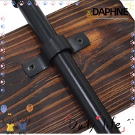 DAPHNE Iron Pipe Shelf Bracket, 1inch（32mm） Black Two Hole Pipe Strap, Durable Carbon Steel Pipe Clamp Fittings Worker