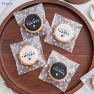 Fstyzx 100Pcs 7x7cm 10x10cm Plastic Cartoon Printed Self-Adhesive Bakery Paaging Cookie Sna Candy Ba