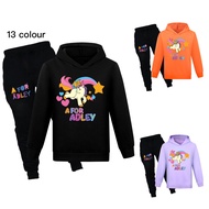 A for Adley Multicolor Anime Jacket Hoodie for Boys Fashion Trend Casual Hoodie+Pants Set 3-15Y