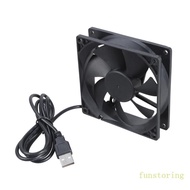 FUN Quiet 5V PC Case Cooling Fan 90x90x25mm  Performances Plastic Design