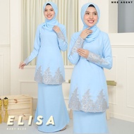 BAJU KURUNG BABY BLUE | BAJU KURUNG MODEN | BAJU KURUNG ELISA