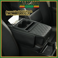 Car Armrest Pad 4 Holder BR265 Console Bottle Storage Tissue In Premium Leather Box Tissue Box Cover