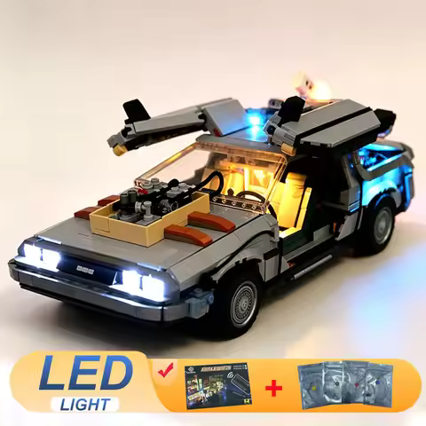 LED Light Kit for LEGO 10300 Compatible 99998 Back to the Future Toys Gift (Not Include Building Blo