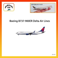 [1:400] Boeing B737-900Er Delta Air Lines Assembly Paper Model - MohinhgiayVN