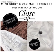 【NEW stock】┇∋✖PLUS SIZE Mini Skirt Muslimah extender Design Halfmoon trendy jogging berbasikal bersenam berenang wanita