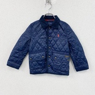POLO RALPH LAUREN 絎縫夾克，海軍藍，4/4T 碼，古著。