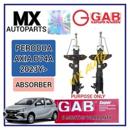 ORIGINAL GAB SUPER PREMIUM PERODUA AXIA D74A 2023> FRONT OR REAR FRT RR ABSORBER