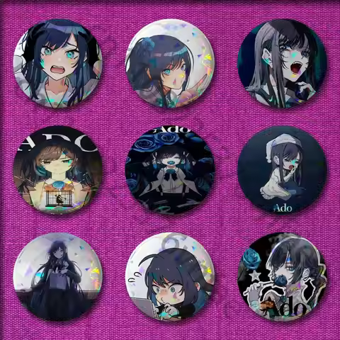 Singer A-Ado Show LP Badges Badge 32mm 25mm 44mm 75mm 58mm Round Pin Brooch Souvenir Cosplay Gift De