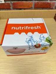 Nutrifresh鑄鐵鍋廚具粉紅色27x21x13cm，1.7L10x 8 x5in,58.1oz, 1.8 US qt（全新）