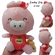 -` ́- Lucky Pig Animal Pink Plush Toy / Stuff Toy