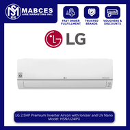 LG 2.5HP Premium Inverter Aircon with Ionizer and UV Nano HSN/U24IPX