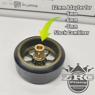 RC Speed105mm / 6mm / 7mm to 12mm Brass Adapter for 1/10 Rims WPL and MN Dmax Turbo Sanxuan