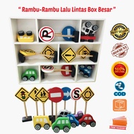 Mainan Kayu Edukasi Anak Alat Peraga Edukasi Untuk Anak Tk Paud Alat Peraga Edukatif Anak Rambu Lalu