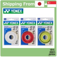 YONEX Tennis Dry Feel & Absorption Dry Super Strong Grip AC140 (3 pieces in package) White / Red / C